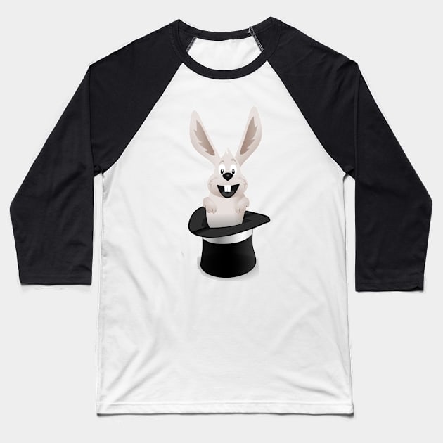 hare Baseball T-Shirt by Polli